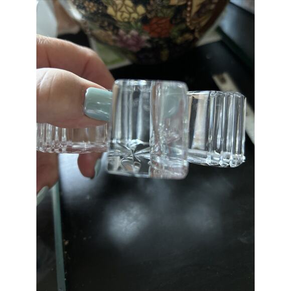 Waterford Crystal Three Leaf Clover Shamrock Paperweight w Label Made in Ireland - Picture 5 of 8